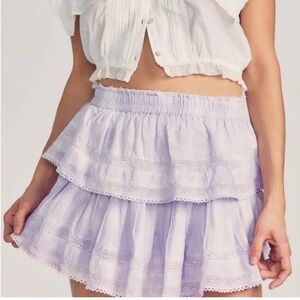 LoveShackFancy Ruffle Mini Heritage Skirt